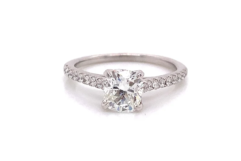 Cushion Cut Diamond Engagement Ring