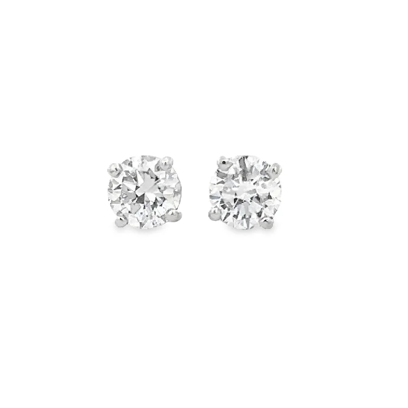 Get The Jewelry You Love At A Price You Love .82 CTW Diamond Stud Earrings in White Gold