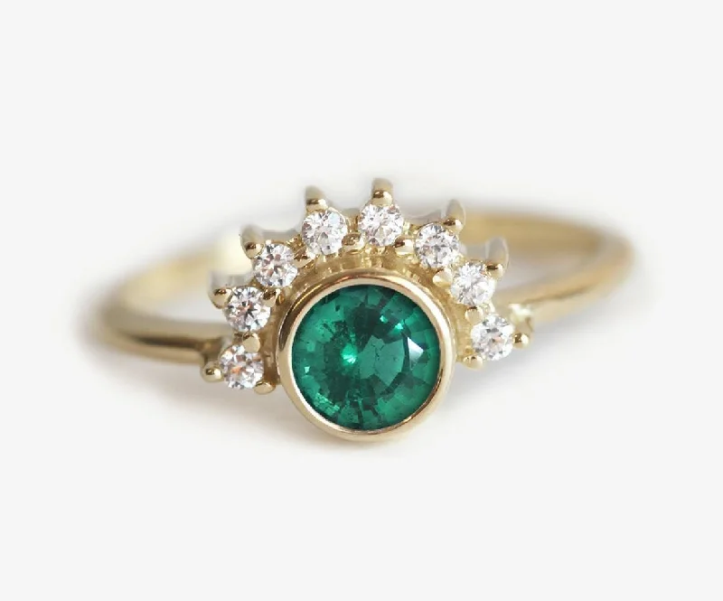 Sparkle For Less – Shop Jewelry Deals Now Brina Emerald And Diamond Ring