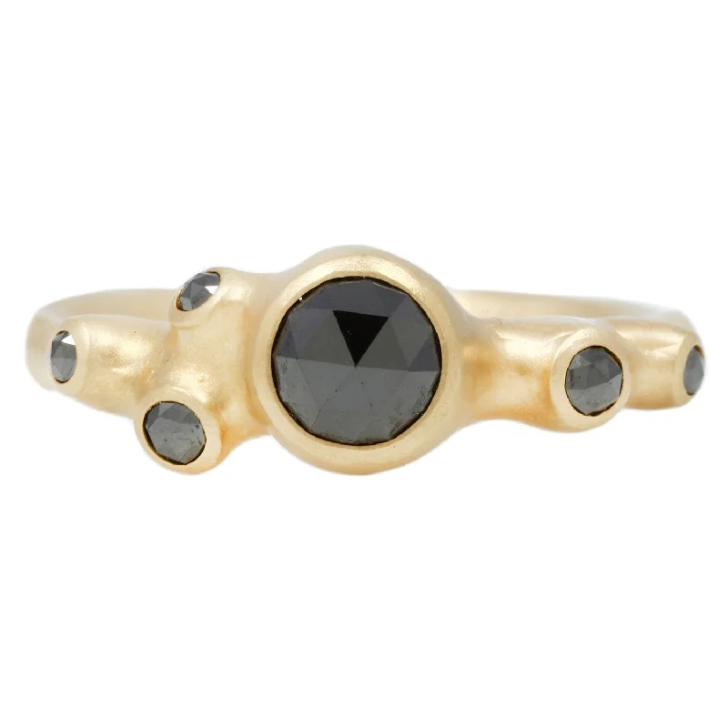 Elegant Jewelry At Unbeatable Prices – Shop Today Six Barnacle Black Diamond Ring