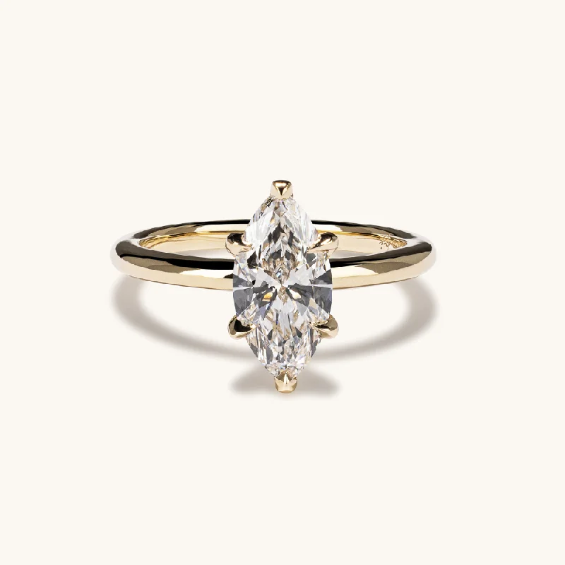 Must-Have Jewelry Pieces At Reduced Prices Marquise Lab Diamond Solitaire Engagement Ring