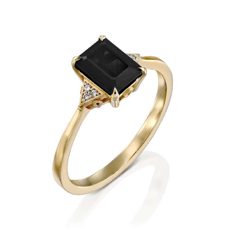 High-End Sparkle, Low-End Prices – Shop Now Meghan Ring With Black Diamond