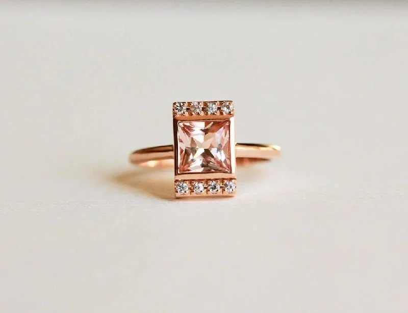 Once-A-Year Jewelry Sale – Grab Your Favorites Now Vienna Princess Cut Morganite Ring