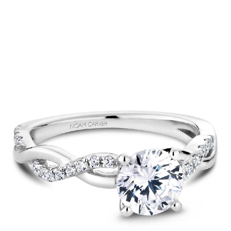 Best-Selling Jewelry Styles Now At Exclusive Discounts Noam Carver Diamond Twist Engagement Ring B185-02A