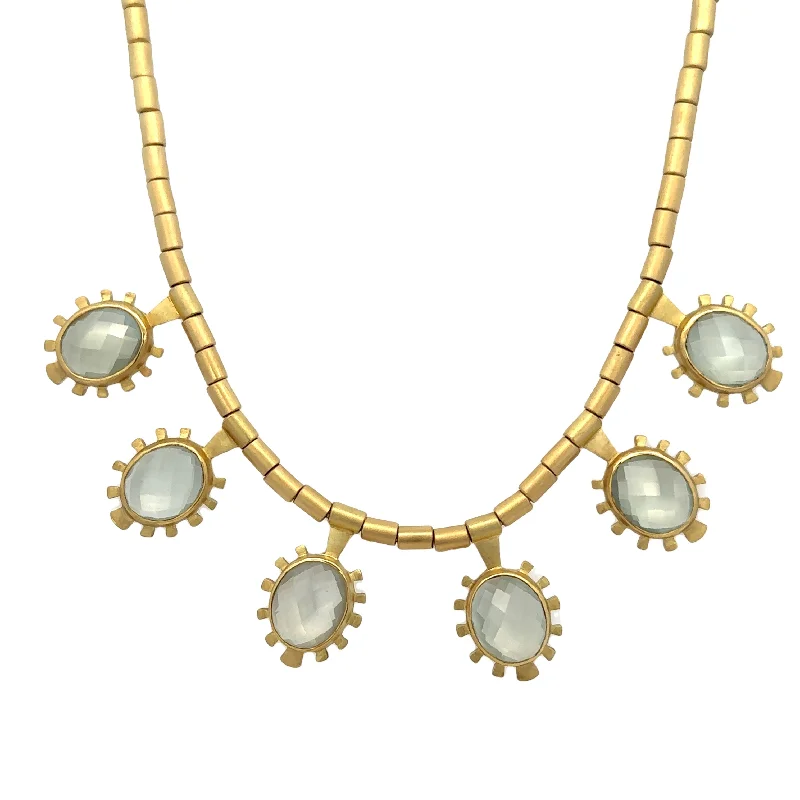 Jewelry Clearance Event – Last Chance For Stunning Deals Orthoclase Necklace in 18k Yellow Gold