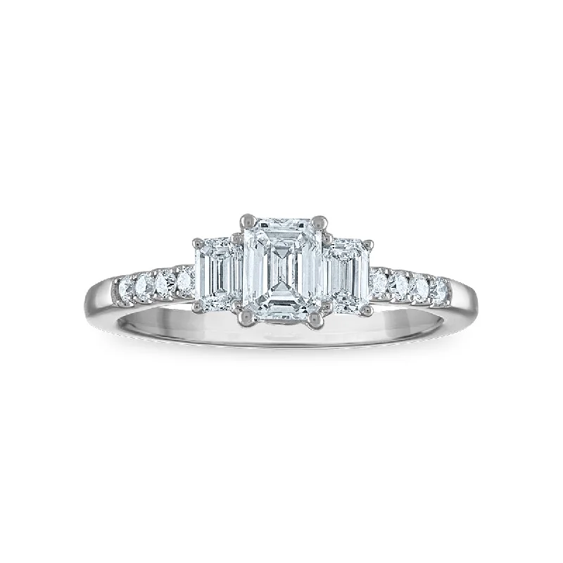 Unmissable Jewelry Discounts – Elevate Your Look For Less Signature EcoLove 1 CTW Lab Grown Diamond Ring in 14KT White Gold