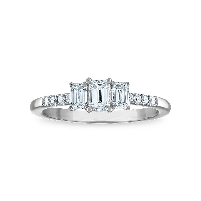 Unbeatable Offers On Luxury And Everyday Jewelry Signature EcoLove 3/4 CTW Lab Grown Diamond Ring in 14KT White Gold