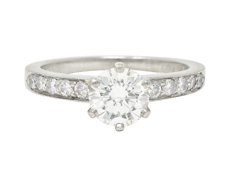 Exclusive Jewelry Sale – Limited-Time Discounts Tiffany & Co. Contemporary 1.33 CTW Diamond Platinum Engagement Ring