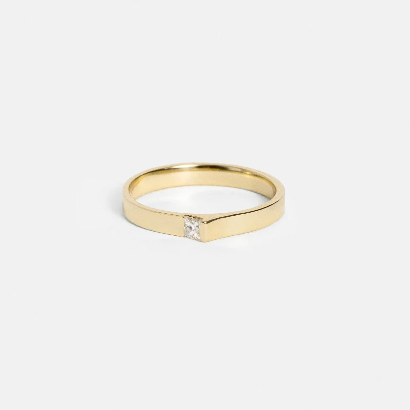 2.5mm Braga Ring with Diamond