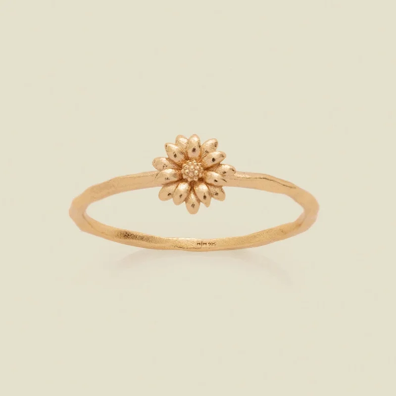 April Birth Flower Ring