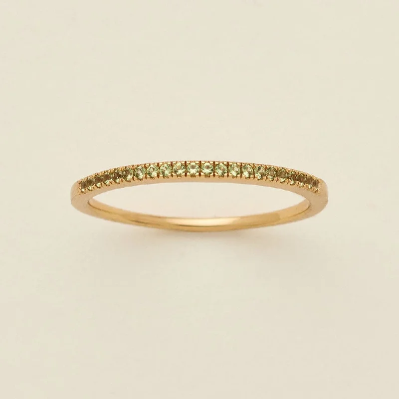 August Birthstone Stacking Ring