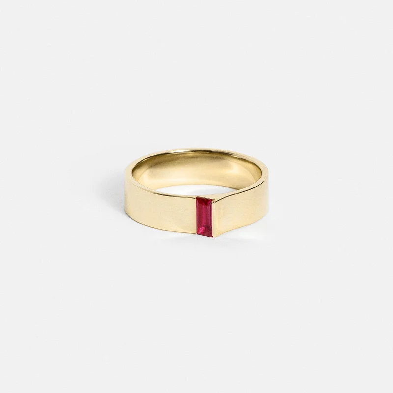 5mm Braga Ring with Ruby