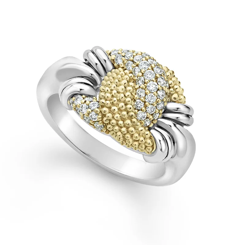 Caviar Lux Small Caviar Diamond Knot Ring