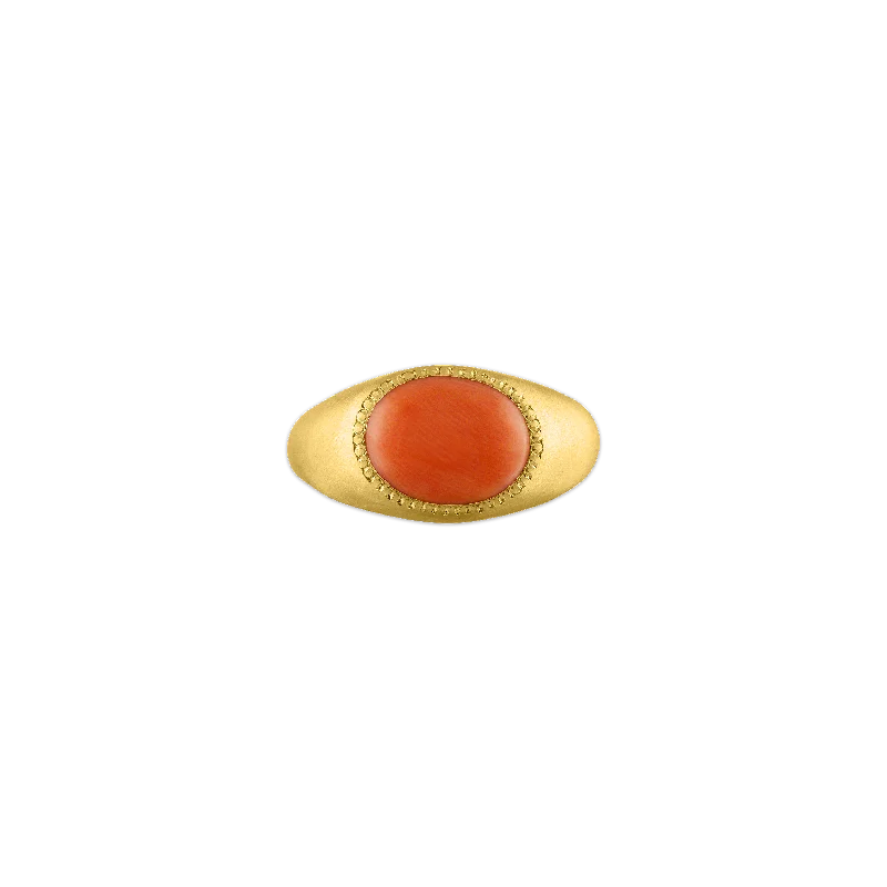 Antique Coral Roz Ring