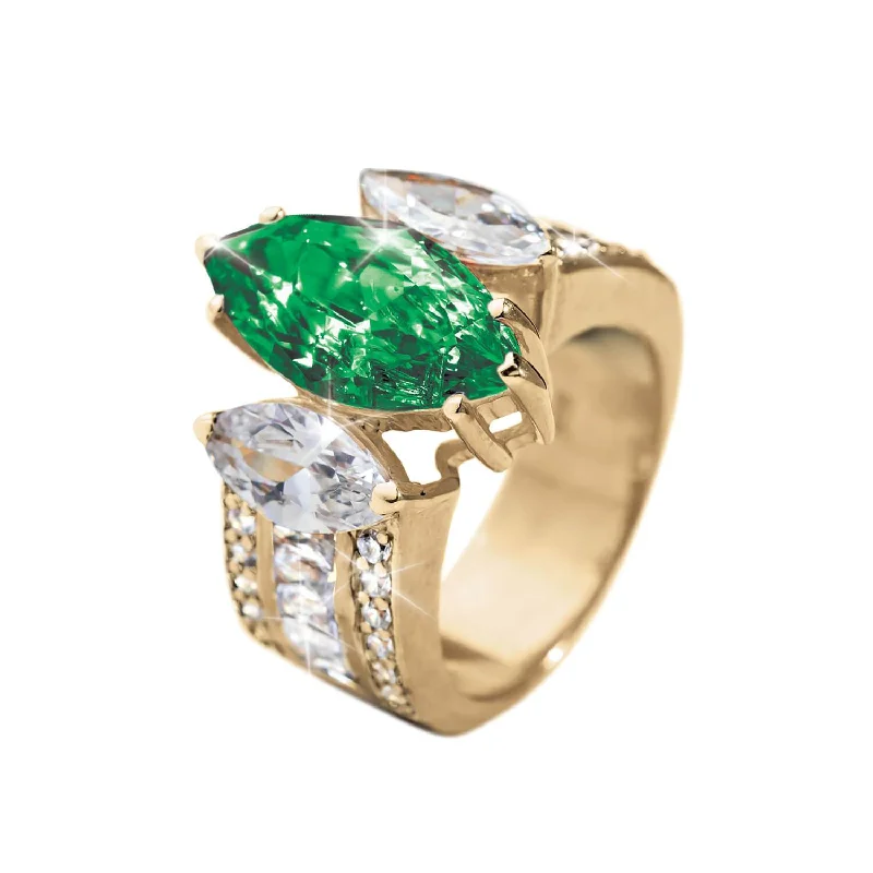 Marquise Evergreen Ladies Ring