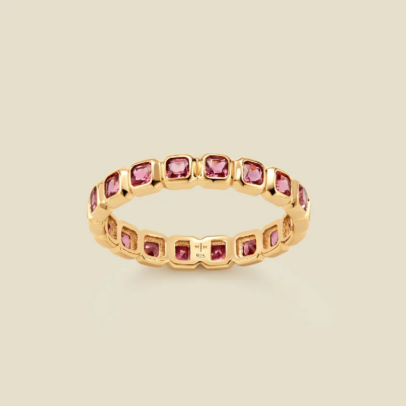 October Birthstone Eternity Ring