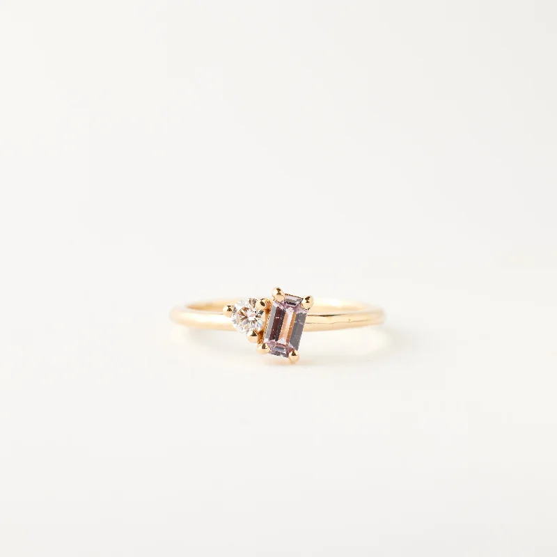 Simone Ring - Limited Collection Blush-Rose Sapphire + Diamond