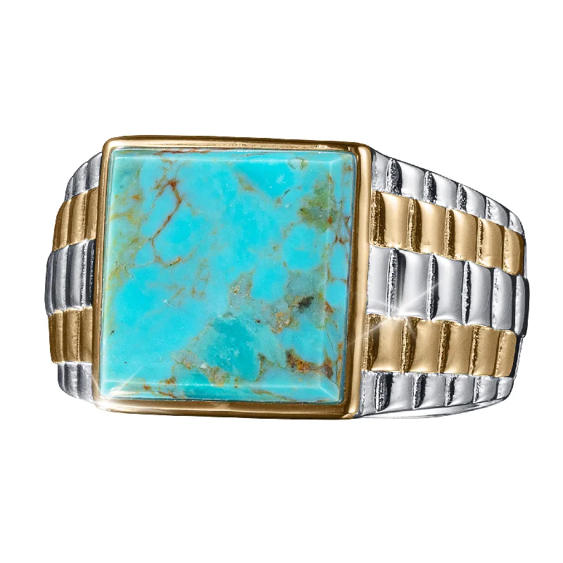 High-Quality Jewelry At A Fraction Of The Cost Turquoise Reflections Men's Ring