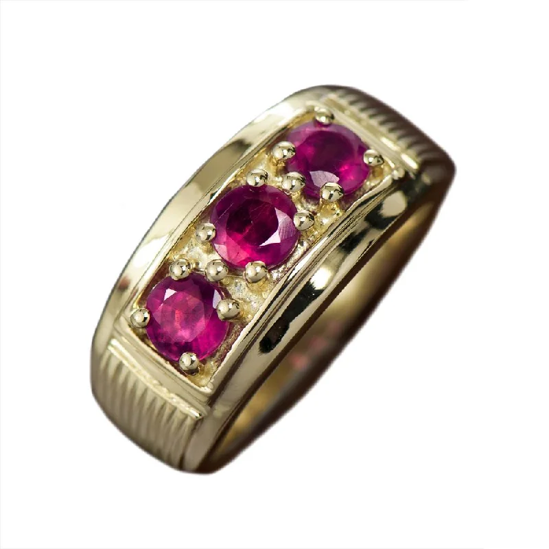 Tuxedo Men's Ruby Ring