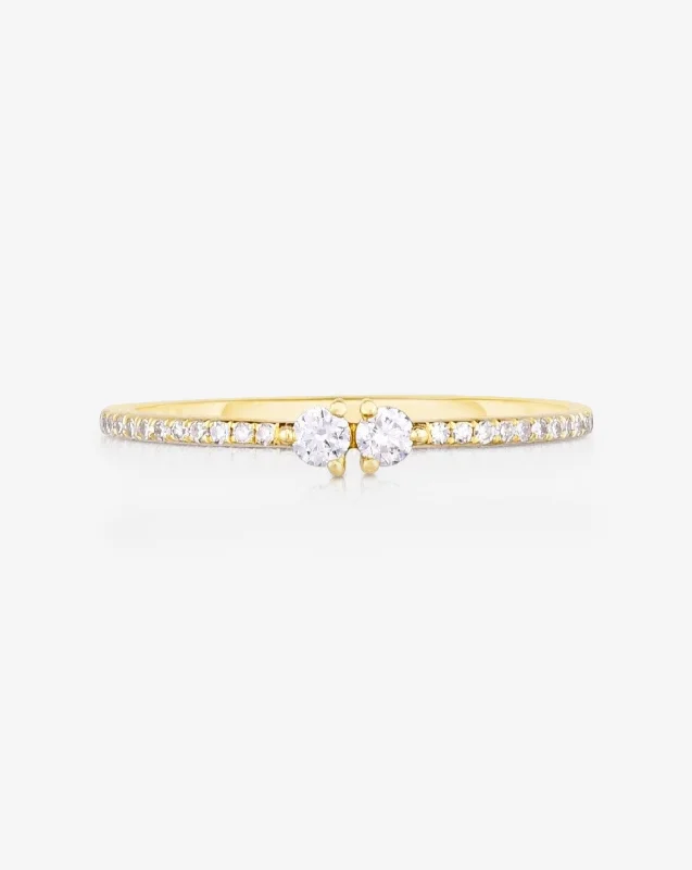 Twin Diamond Ring