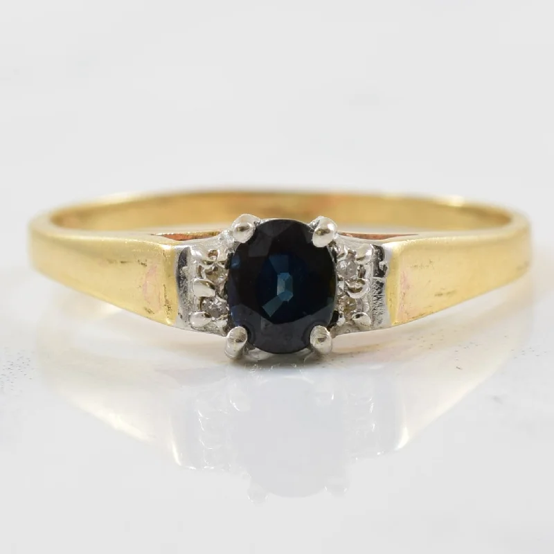 Versatile Layering Jewelry For Effortless Chic Sapphire & Diamond Promise Ring | 0.02ctw, 0.50ct | SZ 8.25 |