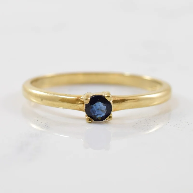 Dazzle In Elegance With Our Biggest Jewelry Sale Delicate Blue Sapphire Solitaire Ring | 0.15ct | SZ 6 |