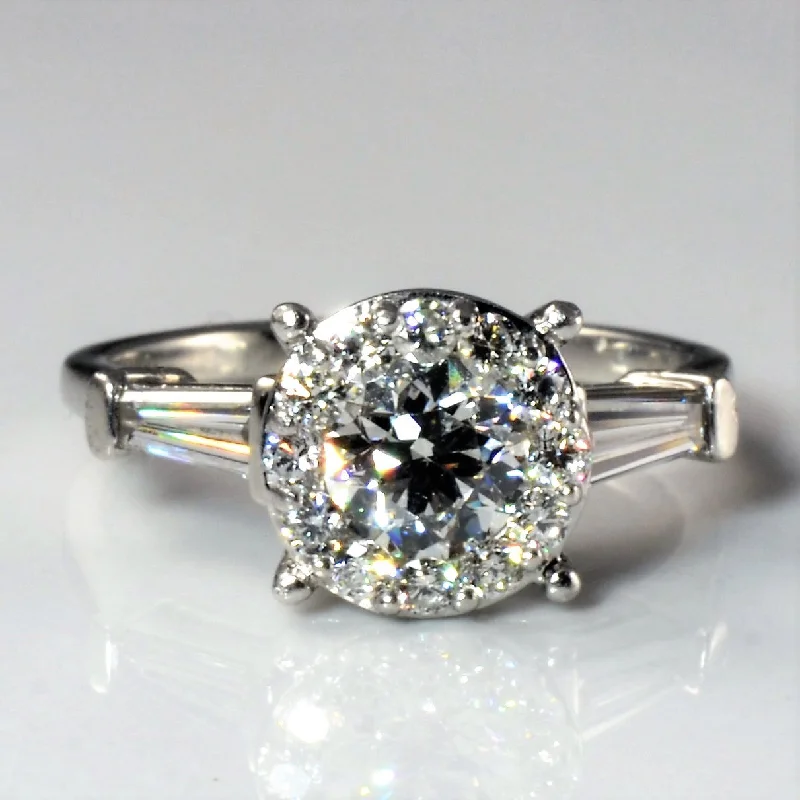 Affordable Luxury Jewelry – Style At A Great Price Tapered Baguette Side Stone Engagement Ring | 1.27ctw | SZ 5 |