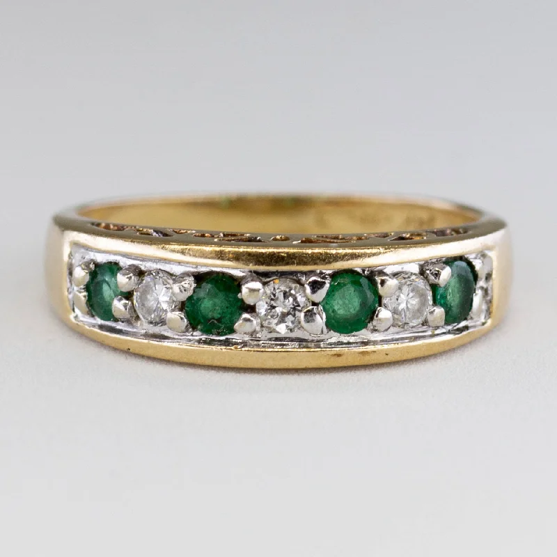 The Jewelry Sale You've Been Waiting For Is Here Alternating Diamond & Emerald Band | 0.09ctw, 0.15ctw | SZ 5.75 |