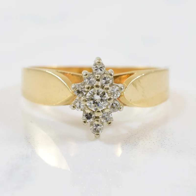 Get The Jewelry You Love At A Price You Love Diamond Cluster Engagement Ring | 0.15ctw | SZ 7.25 |