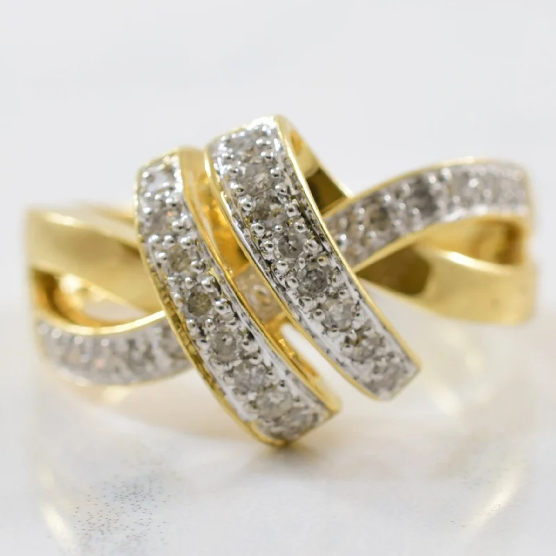 Special Jewelry Deals – Upgrade Your Collection Diamond Ribbon Ring | 0.20ctw | SZ 7 |