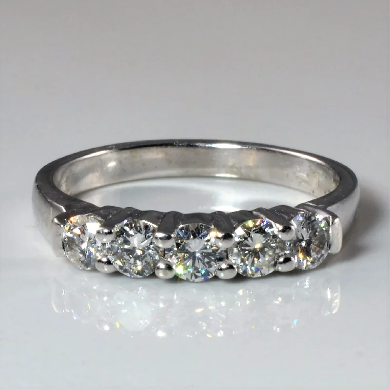 Luxury Jewelry Without The Luxury Price Tag Five Stone Diamond Ring | 0.85ctw | SZ 9 |