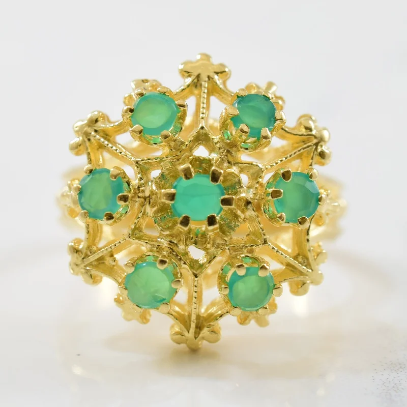 Bold And Beautiful Jewelry Now At Irresistible Prices Green Chalcedony Cocktail Ring | 0.70ctw | SZ 7.75 |