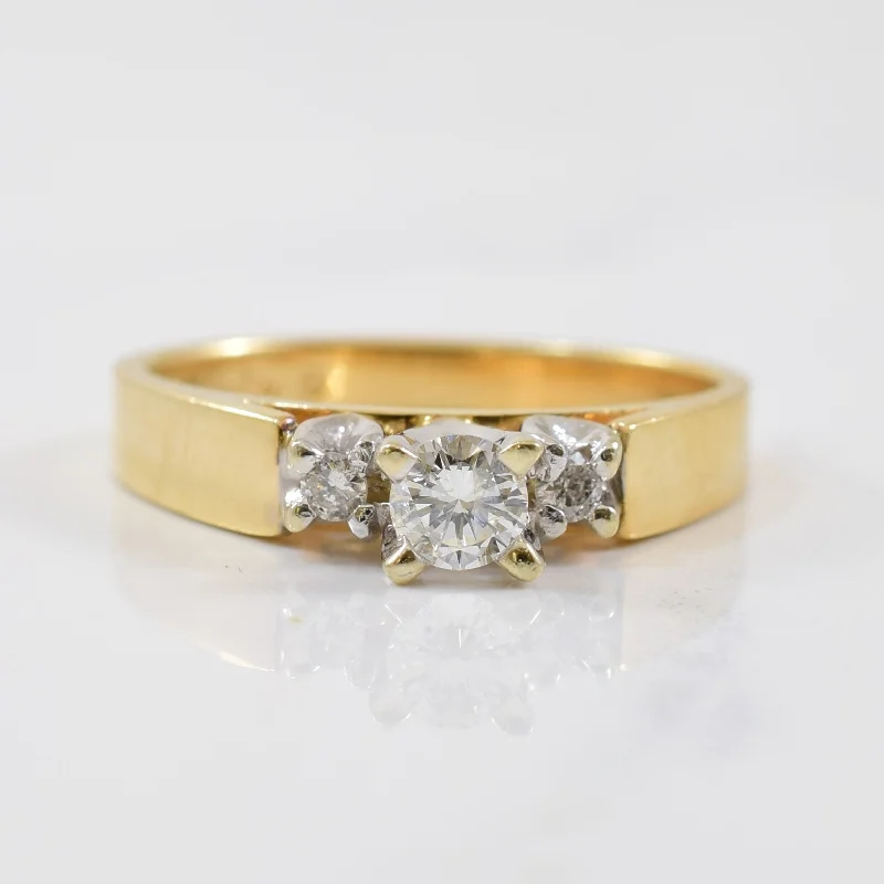 Timeless Beauty, Unbeatable Deals – Jewelry Sale On High Set Three Stone Diamond Ring | 0.20ctw | SZ 5.75 |