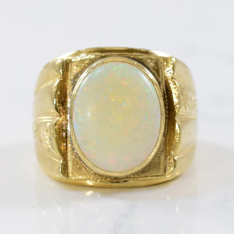 Once-A-Year Jewelry Deals – Shop Before They’Re Gone Oval Opal Cocktail Ring | 3.00ct | SZ 10 |