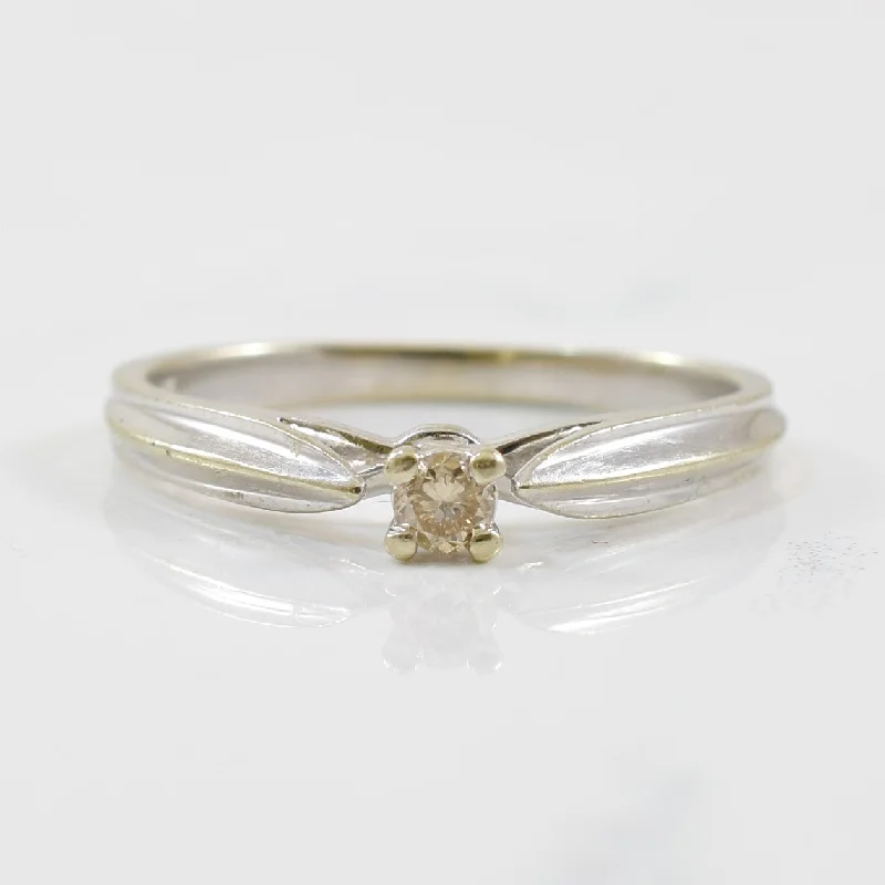 Upgrade Your Jewelry Collection For Less Petite Champagne Diamond Promise Ring | 0.06ct | SZ 5.75 |