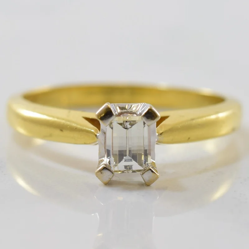 Flash Sale On Stunning Jewelry – Don't Miss Out Checkerboard Step Cut Diamond Engagement Ring | 0.35ct | SZ 6 |