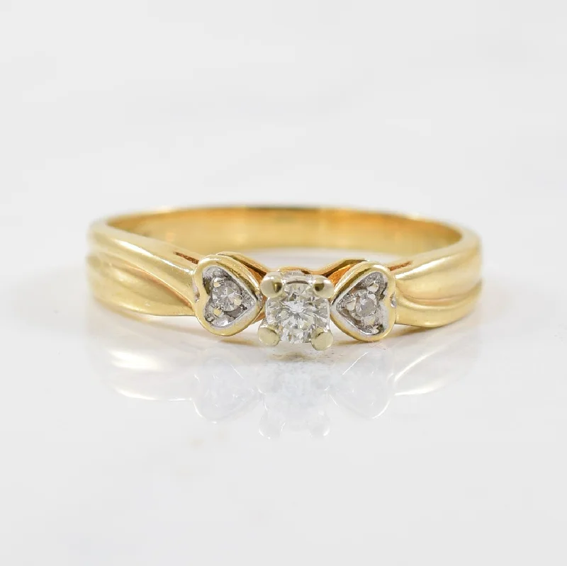 Last Chance To Shop High-End Jewelry At Markdown Prices Twisted Bypass Heart Promise Ring | 0.08ctw | SZ 6 |