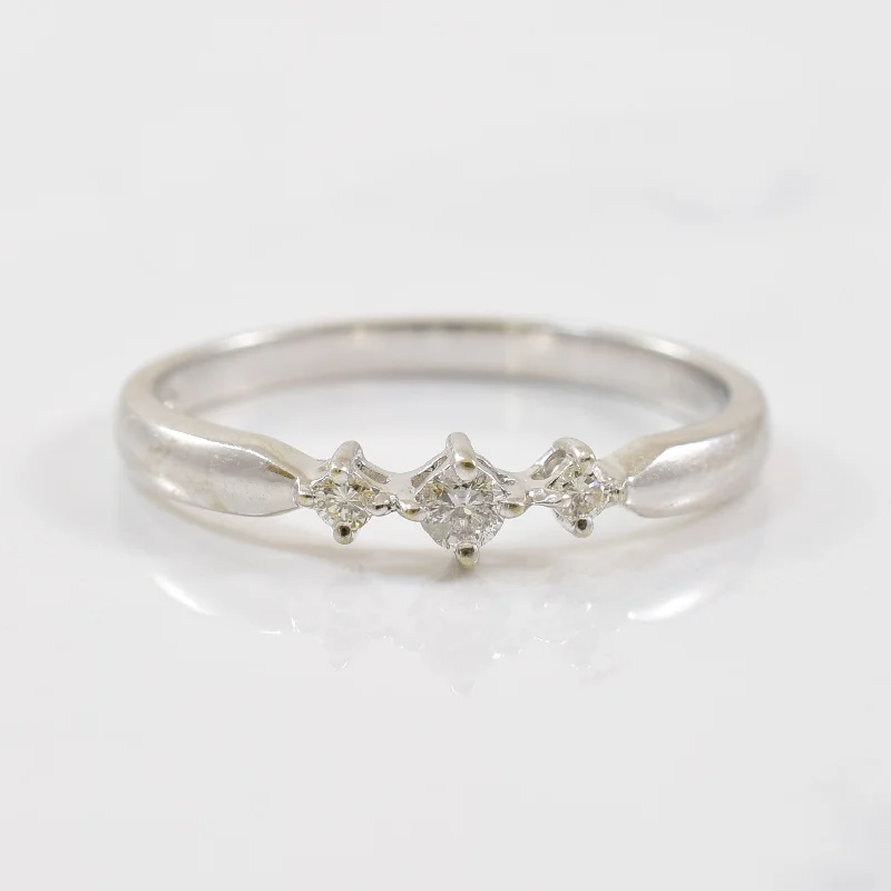 Exclusive Jewelry Markdowns – Limited-Time Offer Three Stone Diamond Promise Ring | 0.08ctw | SZ 6.25 |