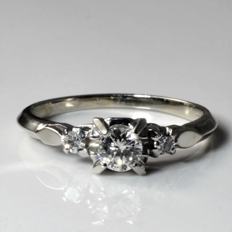 Exclusive Jewelry Sale – Sparkle For Less Retro Era Three Stone Diamond Ring | 0.32ctw | SZ 6.75 | Exclusive Jewelry Sale – Sparkle For Less Retro Era Three Stone Diamond Ring | 0.32ctw | SZ 6.75 |