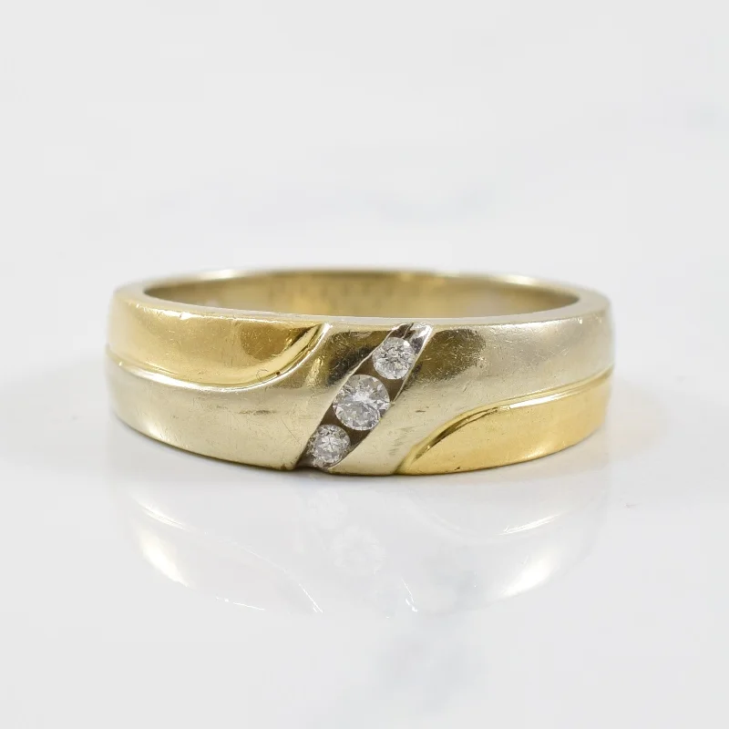 Unique Jewelry For Less – Shop The Sale Now Three Stone Two Tone Diamond Ring | 0.07ctw | SZ 7 |