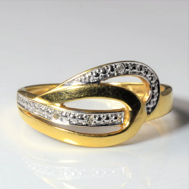 Your Dream Jewelry At Dream Prices – Shop Now Gold Diamond Knot Ring | 0.015ctw | SZ 7.75 |