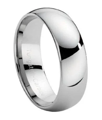 Classic Men's Tungsten Wedding Band -7.7mm