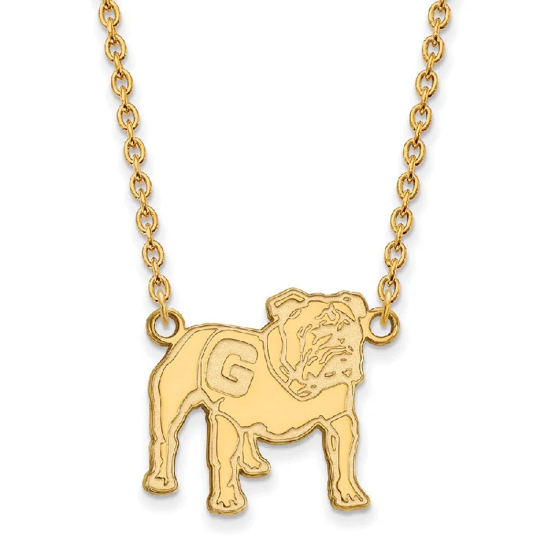 Grab Exquisite Jewelry At The Lowest Prices 14k Gold Plated Silver U of Georgia Large Pendant Necklace Grab Exquisite Jewelry At The Lowest Prices 14k Gold Plated Silver U of Georgia Large Pendant Necklace