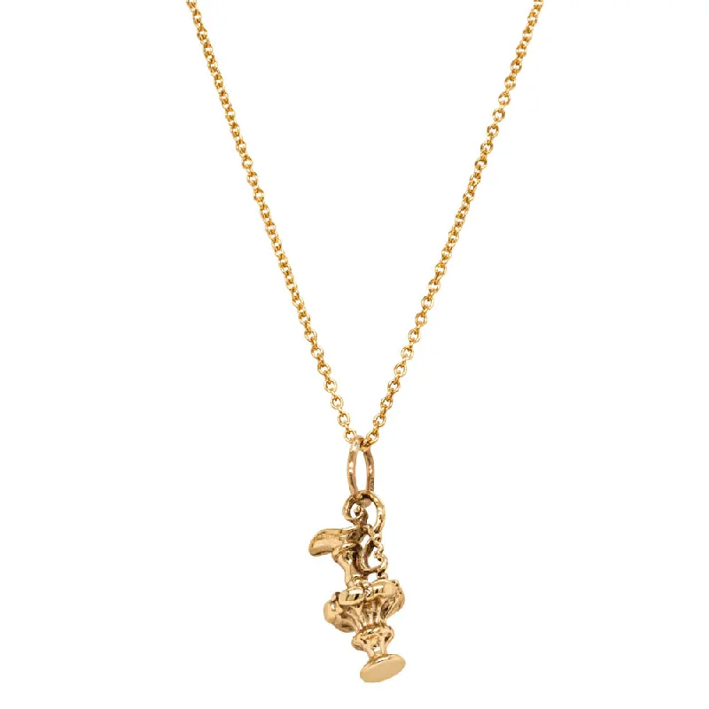 Jewelry Sale Bonanza – Grab Your Sparkle Now Deja Vu 9ct Yellow Gold Americas Cup Trophy Necklace