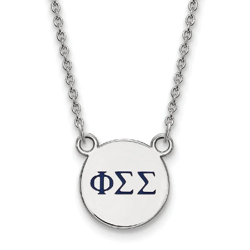 Timeless Jewelry At Special Discount Rates Sterling Silver Phi Sigma Sigma Small Navy Enamel Greek Necklace Timeless Jewelry At Special Discount Rates Sterling Silver Phi Sigma Sigma Small Navy Enamel Greek Necklace