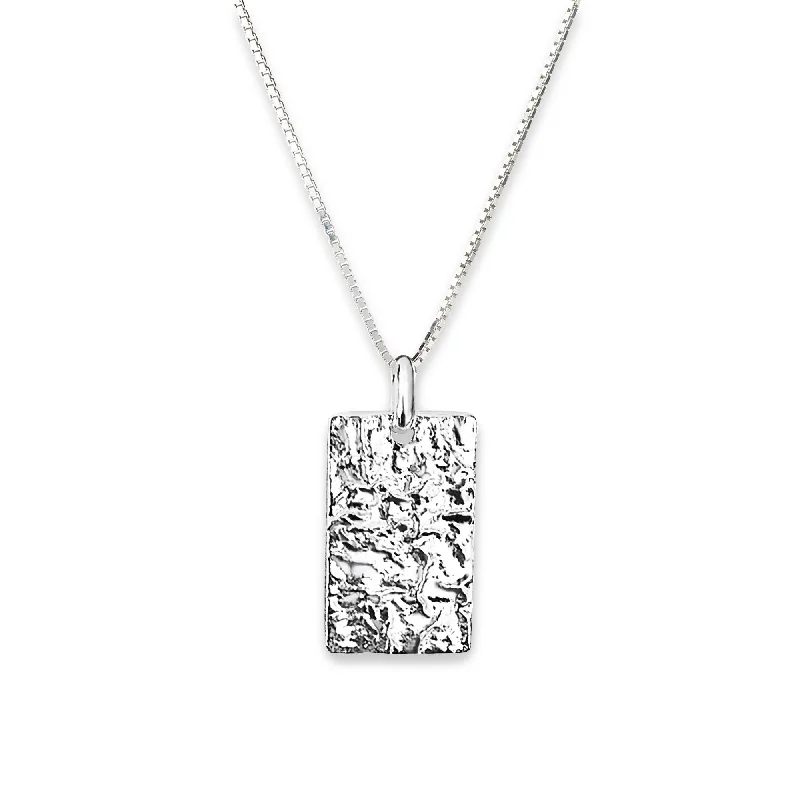 Limited-Stock Jewelry Clearance – Grab Your Favorites Now Organic Signet Silver Necklace
