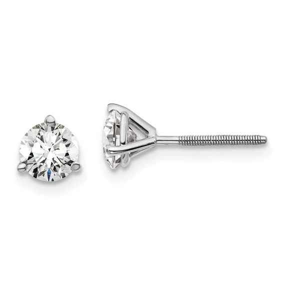 Buy More, Save More – Special Jewelry Discounts 1.00 CT Laboratory Grown Diamond Studs in 14K White Gold