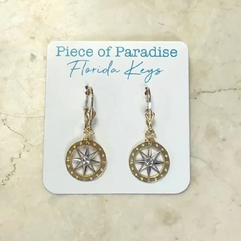 Unmissable Jewelry Clearance – Final Reductions 14k Compass Rose French Wire Earrings