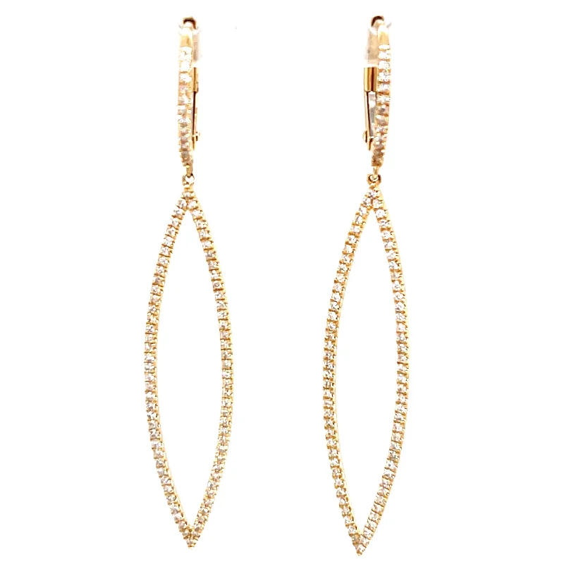 Limited-Stock Jewelry Sale – Shop Before It's Gone 14K Gold Diamond Drop Earrings