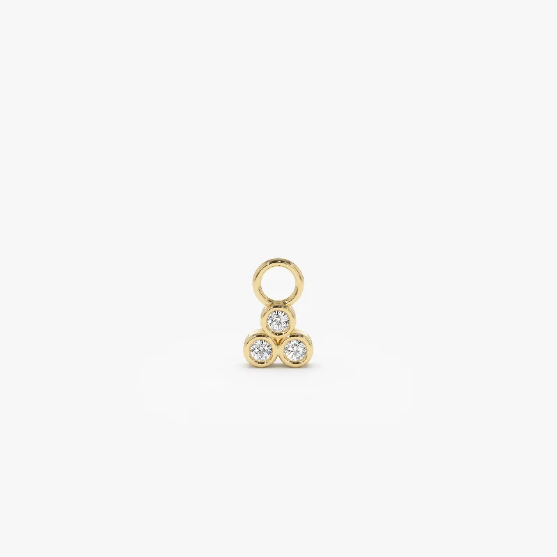 Exclusive Jewelry Sale Event – Shop Now 14k Tri Bezel Hoop Charm